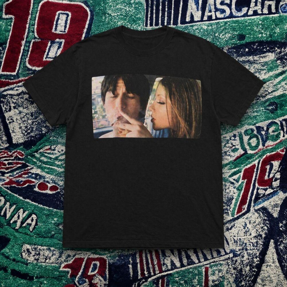 Cigarette Photo Graphic Tee Black Unisex Indie Shirt